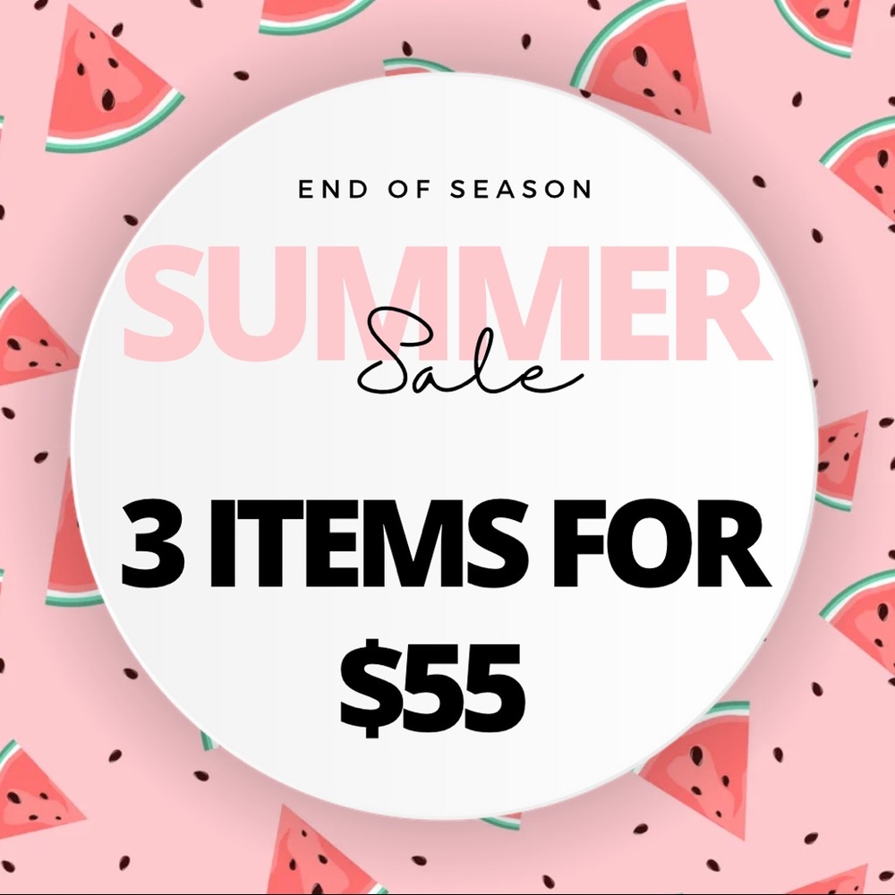 3 items for $55 SALE !! Create a bundle